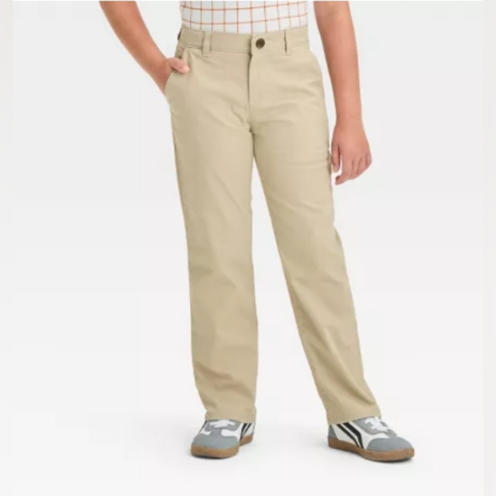 Cat& Jack Straight Leg Chino Pants - Picture 2 of 5